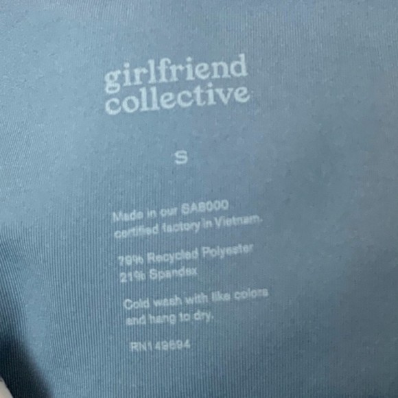 NWT Girlfriend Collective High Waist Capri Workout Leggings Navy Steel Small - Picture 6 of 9